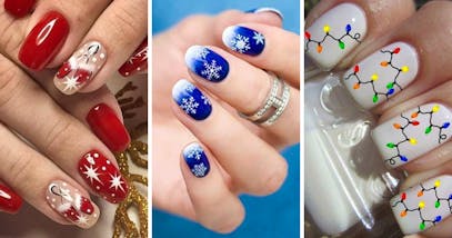 Unghie Natale 2021: dagli stickers al classico oro per entrare nello spirito natalizio